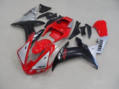 Rosso Matte Argento Carene Moto Yamaha R1 2002-2003