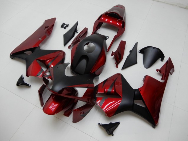 Rosso Nero ABS Kits Carena Moto Honda CBR 600 RR 2003-2004 Rosso Nero ABS Kits Carena Moto Honda CBR 600 RR 2003-2004