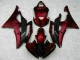 Rosso Nero ABS Moto Plastica & Carena Yamaha R6 2008-2016 Rosso Nero ABS Moto Plastica & Carena Yamaha R6 2008-2016