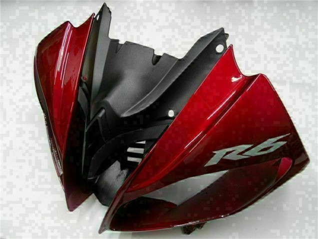 Rosso Nero ABS Moto Plastica & Carena Yamaha R6 2008-2016 Rosso Nero ABS Moto Plastica & Carena Yamaha R6 2008-2016