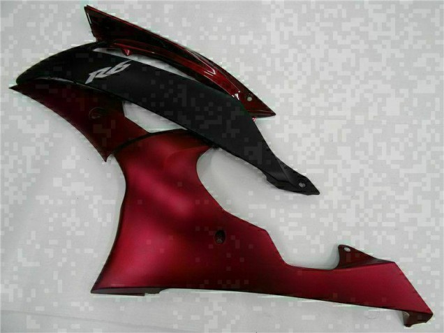 Rosso Nero ABS Moto Plastica & Carena Yamaha R6 2008-2016 Rosso Nero ABS Moto Plastica & Carena Yamaha R6 2008-2016