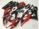 Rosso Nero ABS Moto Plastica & Carene Suzuki GSXR 1000 K5 2005-2006 Rosso Nero ABS Moto Plastica & Carene Suzuki GSXR 1000 K5 2005-2006