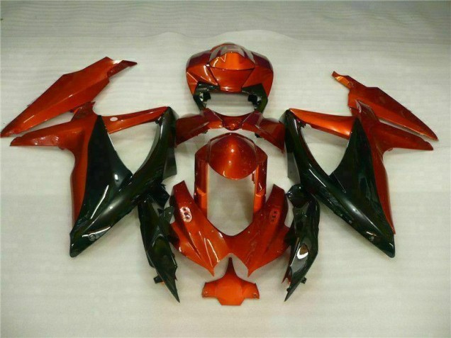 Rosso Nero ABS Plastica Moto Suzuki GSXR 600 / 750 K8 2008-2010 Rosso Nero ABS Plastica Moto Suzuki GSXR 600 / 750 K8 2008-2010
