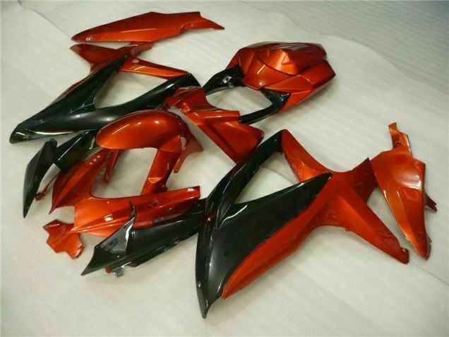 Rosso Nero ABS Plastica Moto Suzuki GSXR 600 / 750 K8 2008-2010 Rosso Nero ABS Plastica Moto Suzuki GSXR 600 / 750 K8 2008-2010