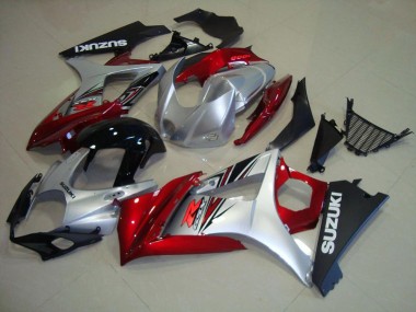 Rosso Nero Argento Carene Moto & Plastica Suzuki GSXR 1000 K7 2007-2008