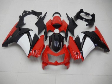 Rosso Nero Bianco Carene Moto Kawasaki EX250 2008-2012