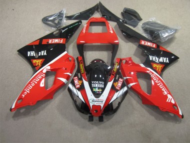 Rosso Nero Bianco Santander Carene Moto Yamaha R1 1998-1999