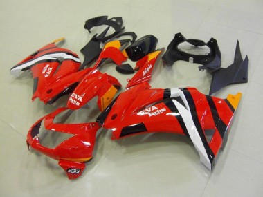 Rosso Nero Carena Moto Kawasaki ZX 250R 2008-2012