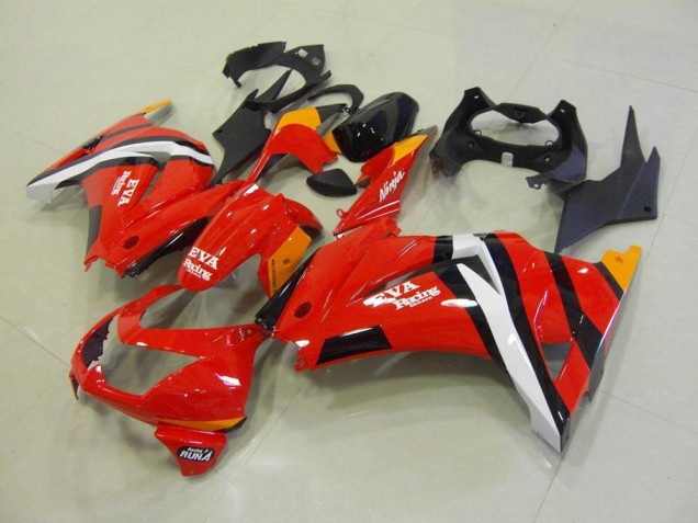 Rosso Nero Carena Moto Kawasaki ZX 250R 2008-2012 Rosso Nero Carena Moto Kawasaki ZX 250R 2008-2012