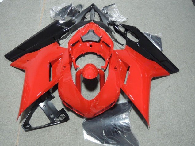 Rosso Nero Carene Moto Ducati 1098 2007-2014