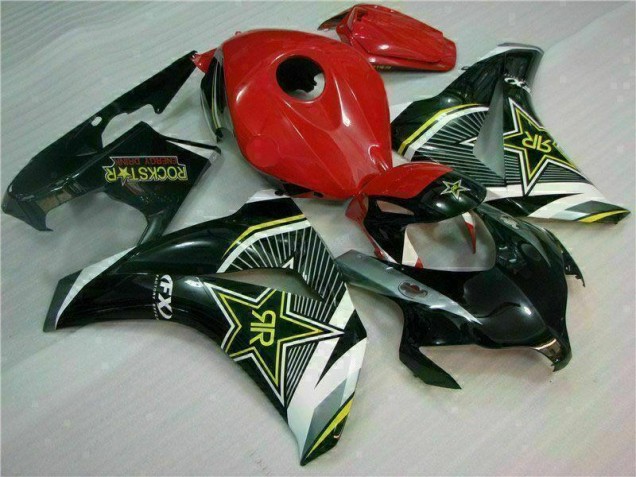 Rosso Nero Carene Moto Honda CBR 1000 RR 2008-2011 Rosso Nero Carene Moto Honda CBR 1000 RR 2008-2011