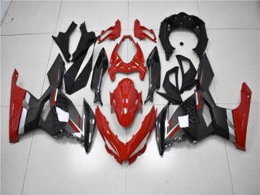 Rosso Nero Carene Moto Kawasaki EX400 2018-2023