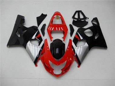 Rosso Nero Carene Moto & Plastica Moto Suzuki GSXR 600 / 750 K4 2004-2005