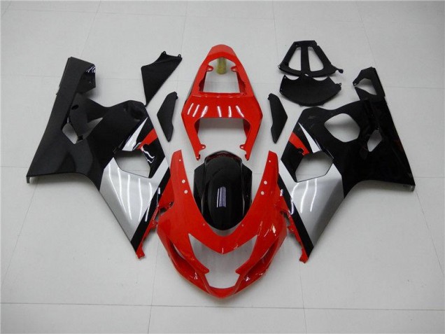 Rosso Nero Carene Moto & Plastica Moto Suzuki GSXR 600 / 750 K4 2004-2005 Rosso Nero Carene Moto & Plastica Moto Suzuki GSXR 600 / 750 K4 2004-2005