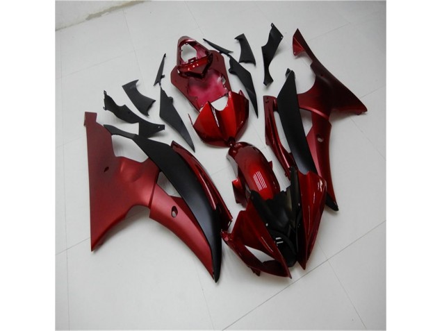 Rosso Nero Carene Moto & Plastica Yamaha R6 2008-2016 Rosso Nero Carene Moto & Plastica Yamaha R6 2008-2016