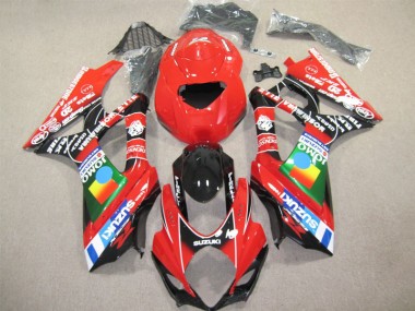 Rosso Nero Carene Moto Suzuki GSXR 1000 K7 2007-2008