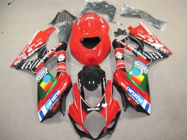 Rosso Nero Carene Moto Suzuki GSXR 600 K4 2004-2005