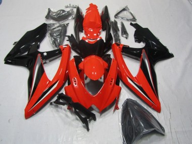 Rosso Nero Carene Moto Suzuki GSXR 600 K8 2008-2010