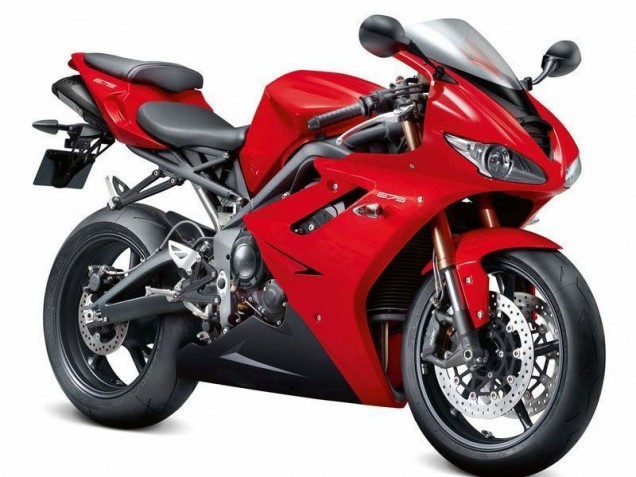Rosso Nero Carene Moto Triumph Daytona 675 Triple 2006-2008 Rosso Nero Carene Moto Triumph Daytona 675 Triple 2006-2008