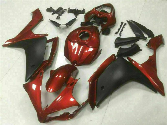 Rosso Nero Carene Moto Yamaha R1 2007-2008 Rosso Nero Carene Moto Yamaha R1 2007-2008
