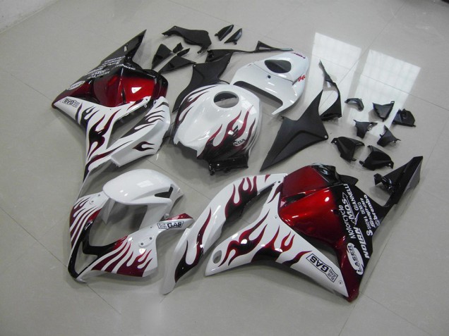 Rosso Nero Fiamma Carene Moto Honda CBR 600 RR 2009-2012 Rosso Nero Fiamma Carene Moto Honda CBR 600 RR 2009-2012