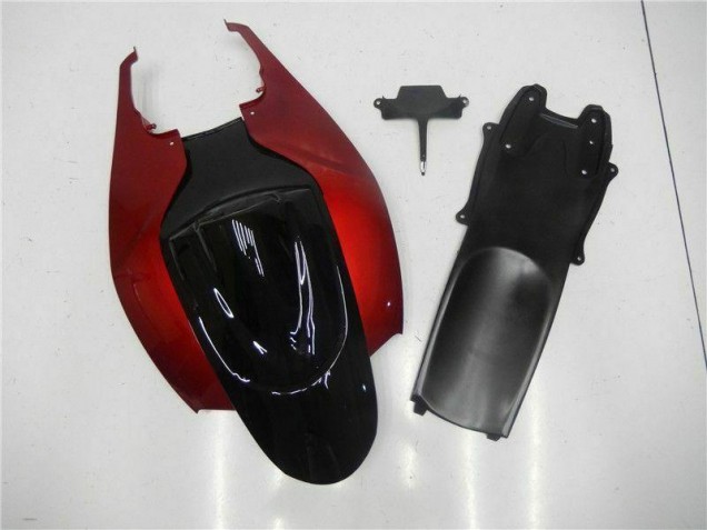 Rosso Nero Kit Carenatura Iniezione Suzuki GSXR 600 / 750 K6 2006-2007 Rosso Nero Kit Carenatura Iniezione Suzuki GSXR 600 / 750 K6 2006-2007