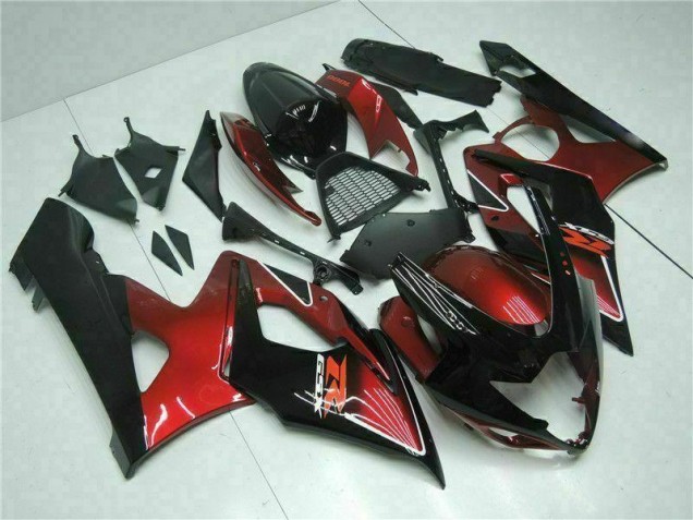 Rosso Nero Kit Carenatura Moto Completa Suzuki GSXR 1000 K5 2005-2006 Rosso Nero Kit Carenatura Moto Completa Suzuki GSXR 1000 K5 2005-2006