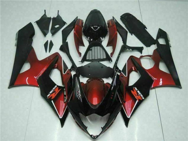 Rosso Nero Kit Carenatura Moto Completa Suzuki GSXR 1000 K5 2005-2006 Rosso Nero Kit Carenatura Moto Completa Suzuki GSXR 1000 K5 2005-2006