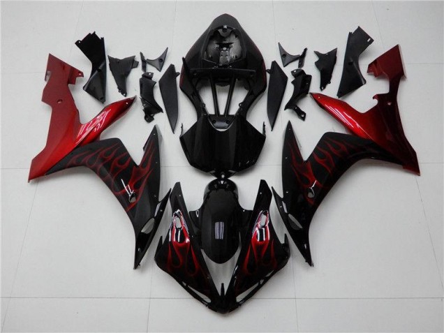 Rosso Nero Kit Carenatura Moto Completa Yamaha R1 2004-2006 Rosso Nero Kit Carenatura Moto Completa Yamaha R1 2004-2006