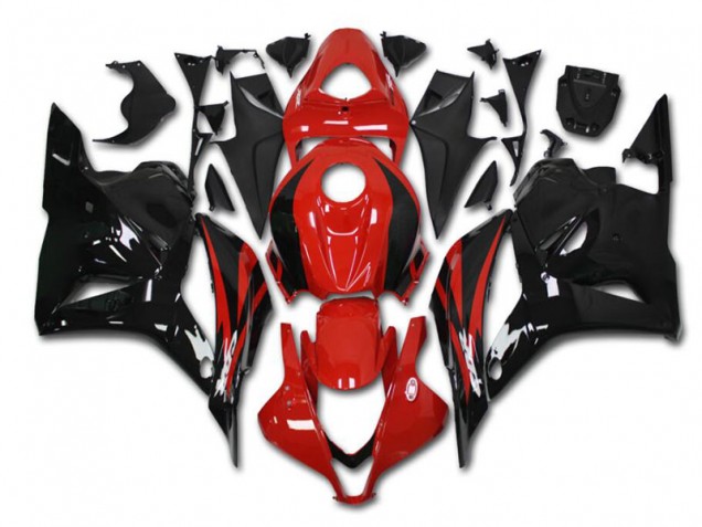 Rosso Nero Kit Carenatura Motocicletta Completo ABS Honda CBR 600 RR 2009-2012 Rosso Nero Kit Carenatura Motocicletta Completo ABS Honda CBR 600 RR 2009-2012