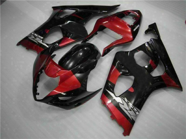 Rosso Nero Kit Carene Moto Suzuki GSXR 1000 K3 2003-2004 Rosso Nero Kit Carene Moto Suzuki GSXR 1000 K3 2003-2004