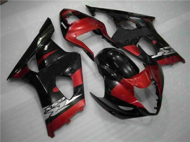 Rosso Nero Kit Carene Moto Suzuki GSXR 1000 K3 2003-2004 Rosso Nero Kit Carene Moto Suzuki GSXR 1000 K3 2003-2004