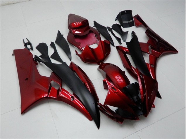 Rosso Nero Kits Carenatura Moto Yamaha R6 2006-2007 Rosso Nero Kits Carenatura Moto Yamaha R6 2006-2007