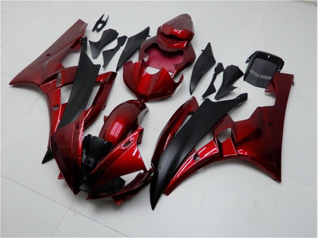 Rosso Nero Kits Carenatura Moto Yamaha R6 2006-2007 Rosso Nero Kits Carenatura Moto Yamaha R6 2006-2007