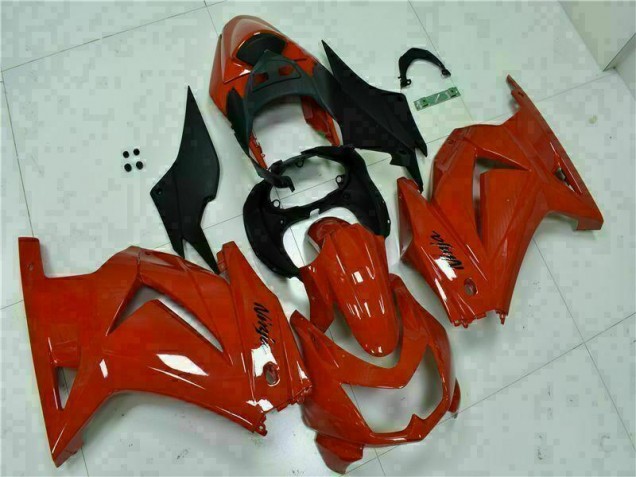 Rosso Nero Ninja Carene Moto Kawasaki EX250 2008-2012 Rosso Nero Ninja Carene Moto Kawasaki EX250 2008-2012