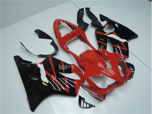 Rosso Nero Plastica Moto Honda CBR 600 F4i 2001-2003 Rosso Nero Plastica Moto Honda CBR 600 F4i 2001-2003
