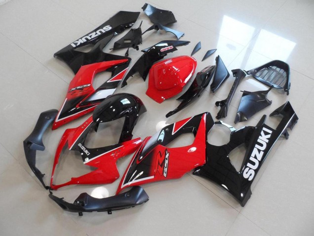 Rosso Nero Stile OEM Carene Moto Suzuki GSXR 1000 K5 2005-2006 Rosso Nero Stile OEM Carene Moto Suzuki GSXR 1000 K5 2005-2006