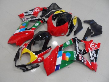 Rosso & Verde Carene Moto Suzuki GSXR 1000 K7 2007-2008