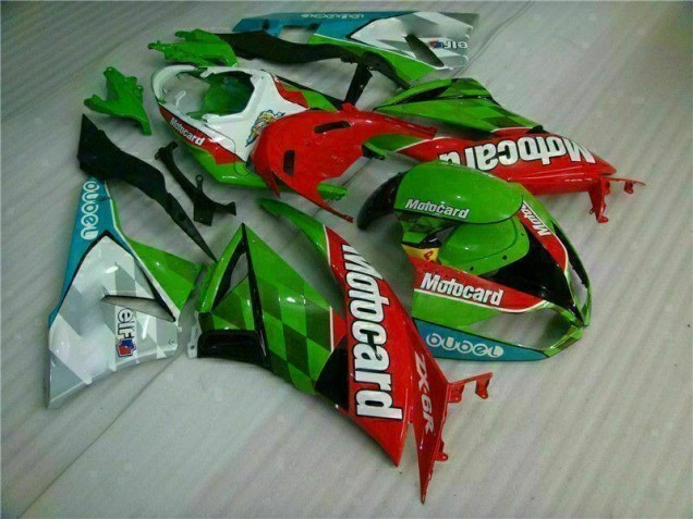 Rosso Verde Motocard Carene Moto Kawasaki ZX6R 2009-2012 Rosso Verde Motocard Carene Moto Kawasaki ZX6R 2009-2012
