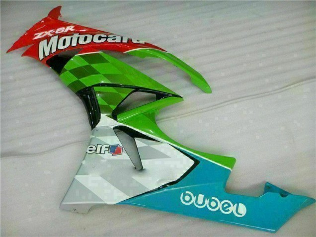 Rosso Verde Motocard Carene Moto Kawasaki ZX6R 2009-2012 Rosso Verde Motocard Carene Moto Kawasaki ZX6R 2009-2012