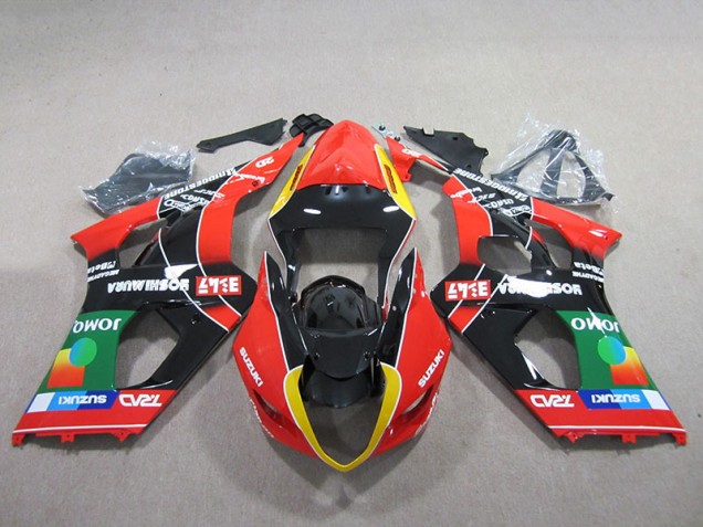 Rosso Verde Nero Carene Moto Suzuki GSXR 1000 K3 2003-2004 Rosso Verde Nero Carene Moto Suzuki GSXR 1000 K3 2003-2004