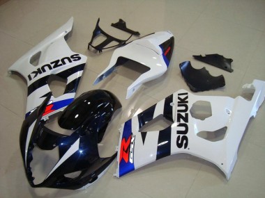 Scuro Blu Bianco Carene Moto Suzuki GSXR 1000 K3 2003-2004