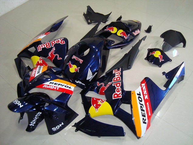 Scuro Blu Red Bull Repsol Carene Moto Honda CBR 600 RR 2005-2006 Scuro Blu Red Bull Repsol Carene Moto Honda CBR 600 RR 2005-2006