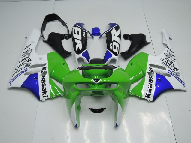 Verde Bianco Carene Moto Kawasaki ZX9R 1994-1997 Verde Bianco Carene Moto Kawasaki ZX9R 1994-1997