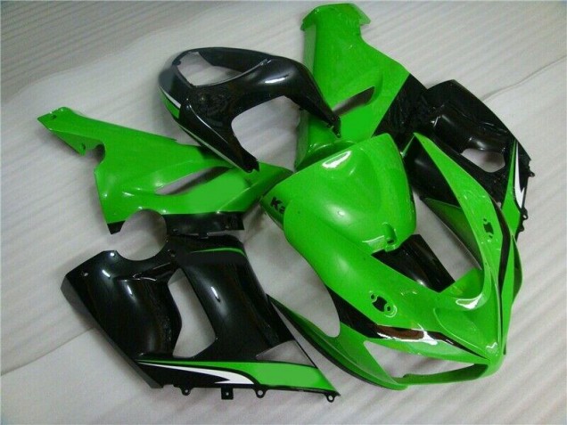 Verde Bianco Nero Carene Moto Kawasaki ZX6R 2005-2006 Verde Bianco Nero Carene Moto Kawasaki ZX6R 2005-2006