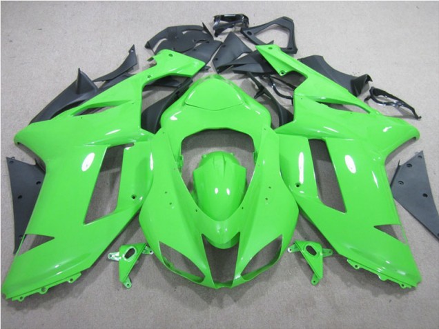 Verde Carene Moto Kawasaki ZX6R 2007-2008 Verde Carene Moto Kawasaki ZX6R 2007-2008