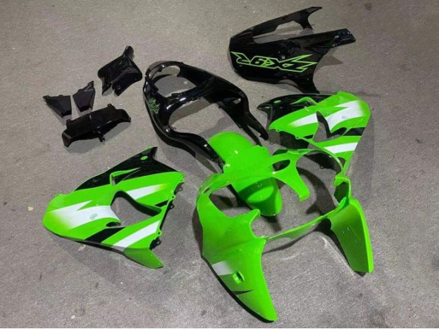 Verde Lucido Nero Carene Moto Kawasaki ZX9R 2000-2001 Verde Lucido Nero Carene Moto Kawasaki ZX9R 2000-2001