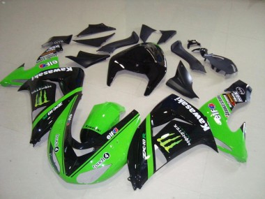 Verde Monster ABS Moto Plastica & Carena Kawasaki ZX10R 2006-2007