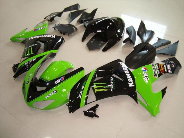 Verde Monster ABS Moto Plastica & Carene Kawasaki ZX10R 2006-2007