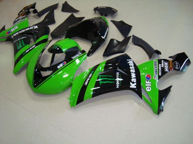 Verde Monster Corsa Carene Moto Kawasaki ZX10R 2006-2007 Verde Monster Corsa Carene Moto Kawasaki ZX10R 2006-2007